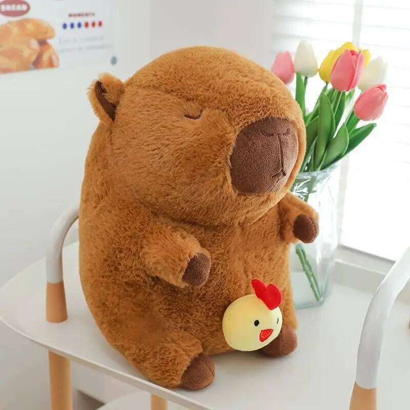 30cm Capybara Simulation Capibara Anime Fluffty Toy Kawaii Plushie Cute Stuffed Animals Soft Doll Plush Gift Kid Toys Y260128