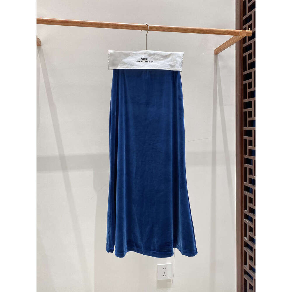 Zhihetang New Chinese Large Hem National Style Autumn High Waist Hip-Hugging Long Women Winter Half Skirt LEEGO LENS