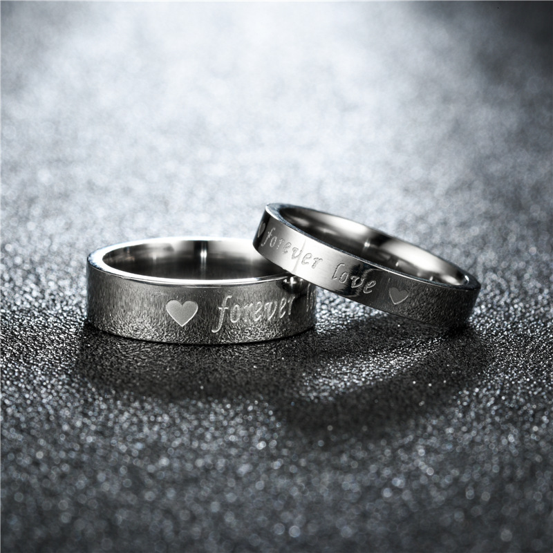 Fashion New Jewelry Corrosion Ring True Love Eternal FOREVER LOVE Couple Rings Manufacturer