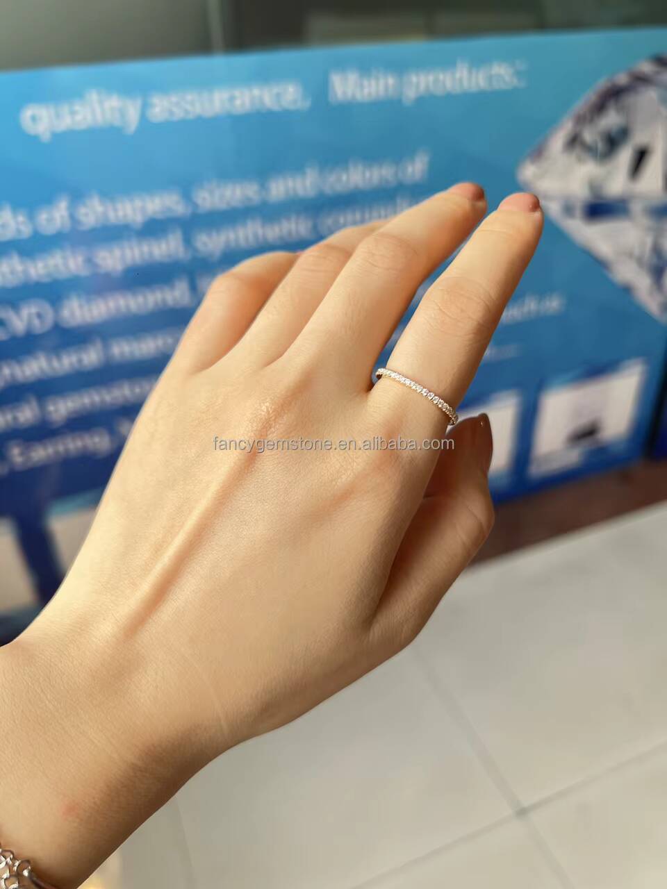 14k Gold Real Moissanite Full Eternity Wedding Ring Round Cut VVS1 D Color 16mm-35mm Band for Women