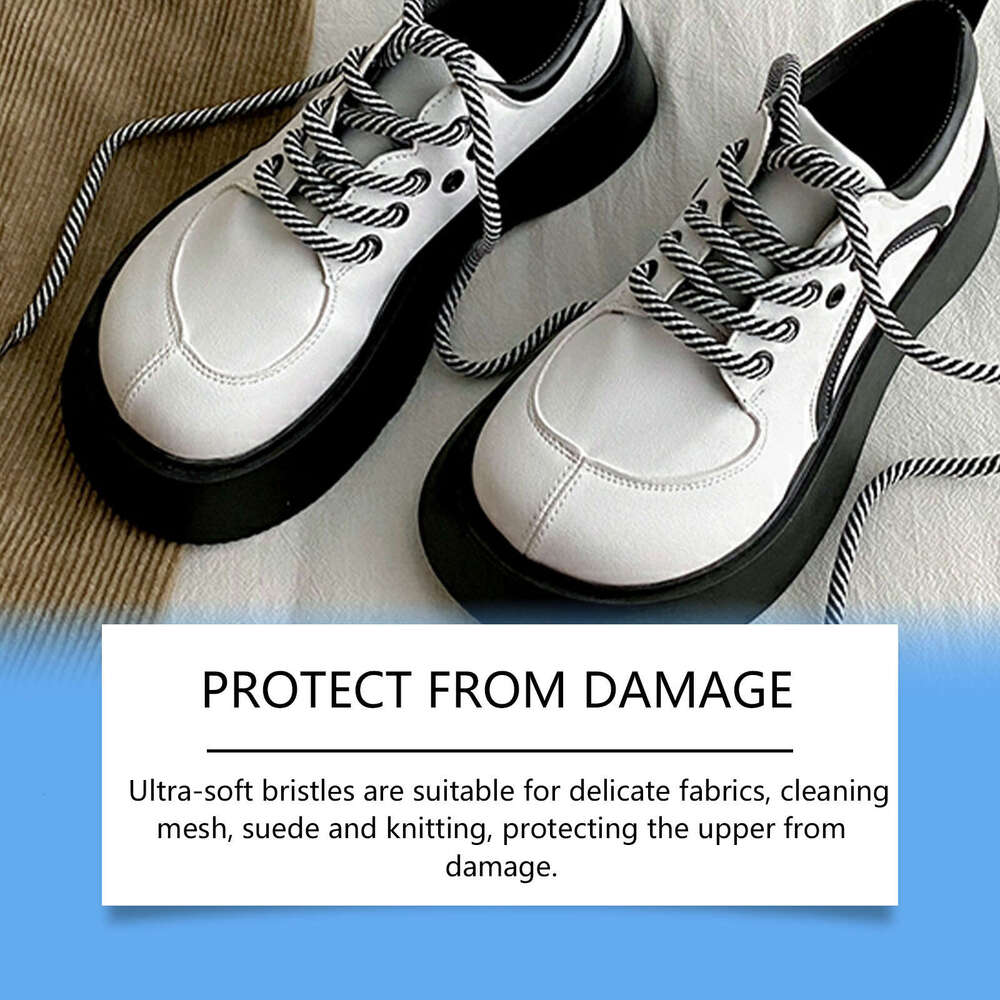 Jakehoe Sneaker White Shoes Foam Cleaner Quick Stain Removal Does Not Damage Shoe Surface with Built-in Brush S260130