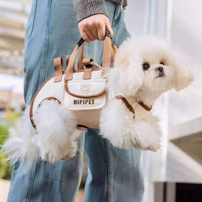 Pets Outdoor Carrying Bag Small Dogs And Medium-sized Cats with Harnesses Clip Adjustable Shoulder Handheld for Hiking Daily Use 26H0130
