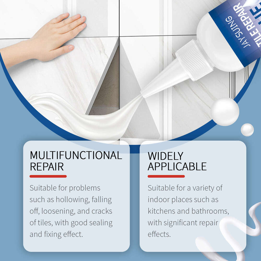Jaysuing Living Room Kitchen Floor Crack Waterproof Leak Repair Sealant Tile Glue S260130