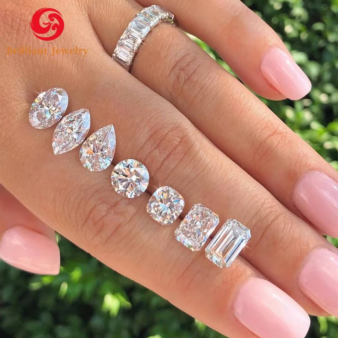 Custom GIA IGI Cvd HPHT Lab Grown Diamond 10k 14k 18k Solid Gold White Gold Rings Wedding Engagement Ring for Men Women