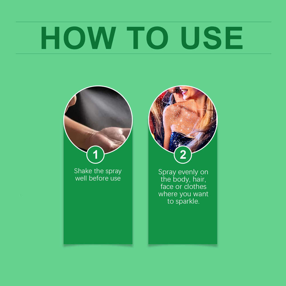 Eelhope Colorful Party Hair Body Shimmer Highlighting Glitter Spray S260130