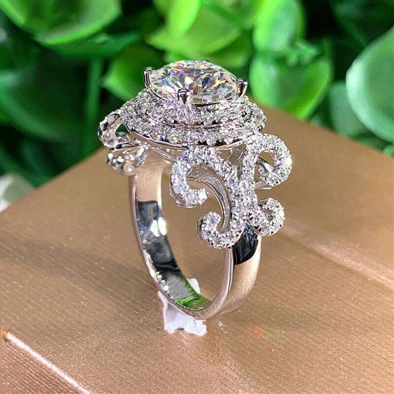 Huitan Aesthetic Design Women's Wedding with Brilliant Cubic Zirconia Stone Graceful Proposal Engage Rings Fashion Jewelry XJ260130