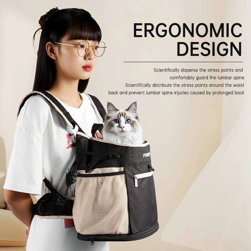 PUUROF Backpack for accessories Small cat go out break free walk dog dirty pet backpack Car bag 26H0130
