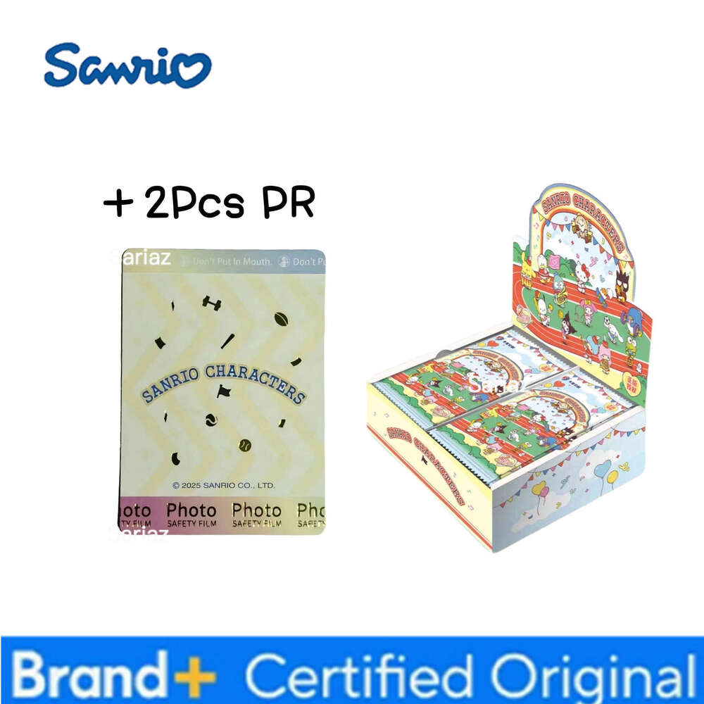 Sanrio Genuine Kuromi Hello Kitty Shining Cards Cartoon My Melody Cinnamoroll Collectible Game Trading Card Kids Toys Gifts H260130111