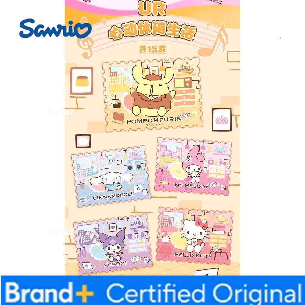 Sanrio Original Kabao Collection Pochacco Pompompurin Rare and Lovely Party Cards Anime Fan Favorite Gifts Treasure Toys H260130