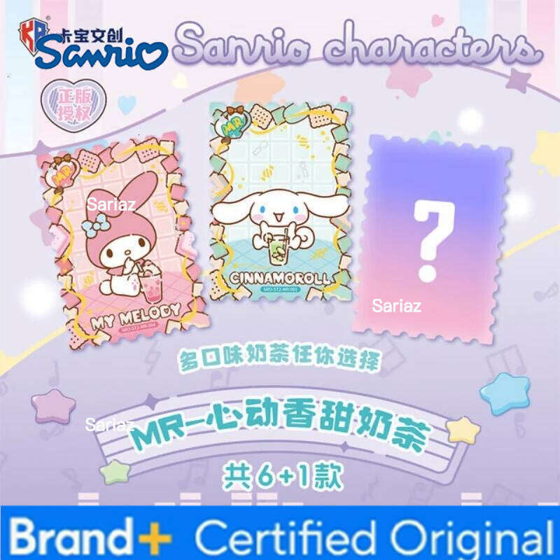 Sanrio Hot Genuine Rare Collection Hobby Card Book Cute Character Kuromi Melody Kitty Cinnamoroll Pompompurin Children Gift H260130