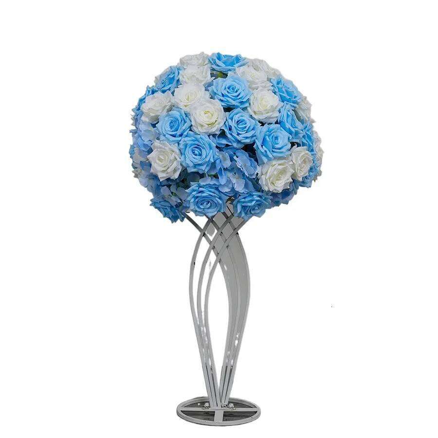 Luxury Pink Long Runner Artificial Row For Wedding Decor Road Leading Flower Ball Floral Backdrop Arrangement W260130