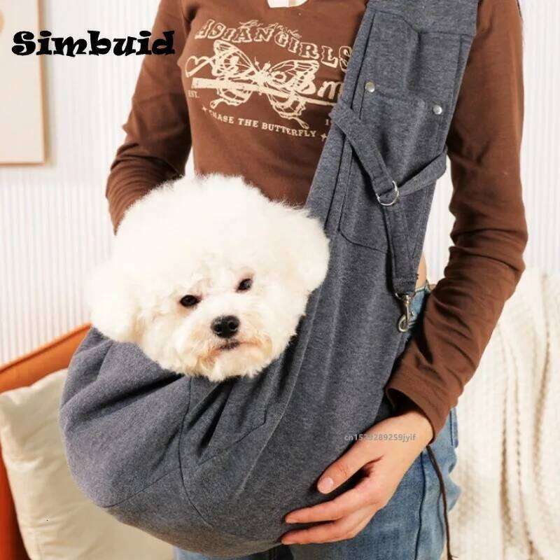Comfortable Dog Out Crossbody Shoulder Outdoor Travel Portable Cat Puppy Sling Bag Tote Pet Carrying Supplies 26H0130