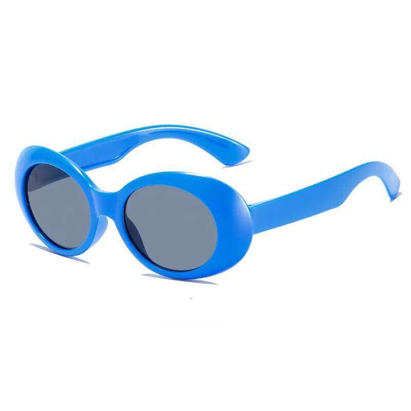 street trends, personalized Children's fashion photos, white sunglasses for boys and girls, small oval sunglasses, UV resistant H260130