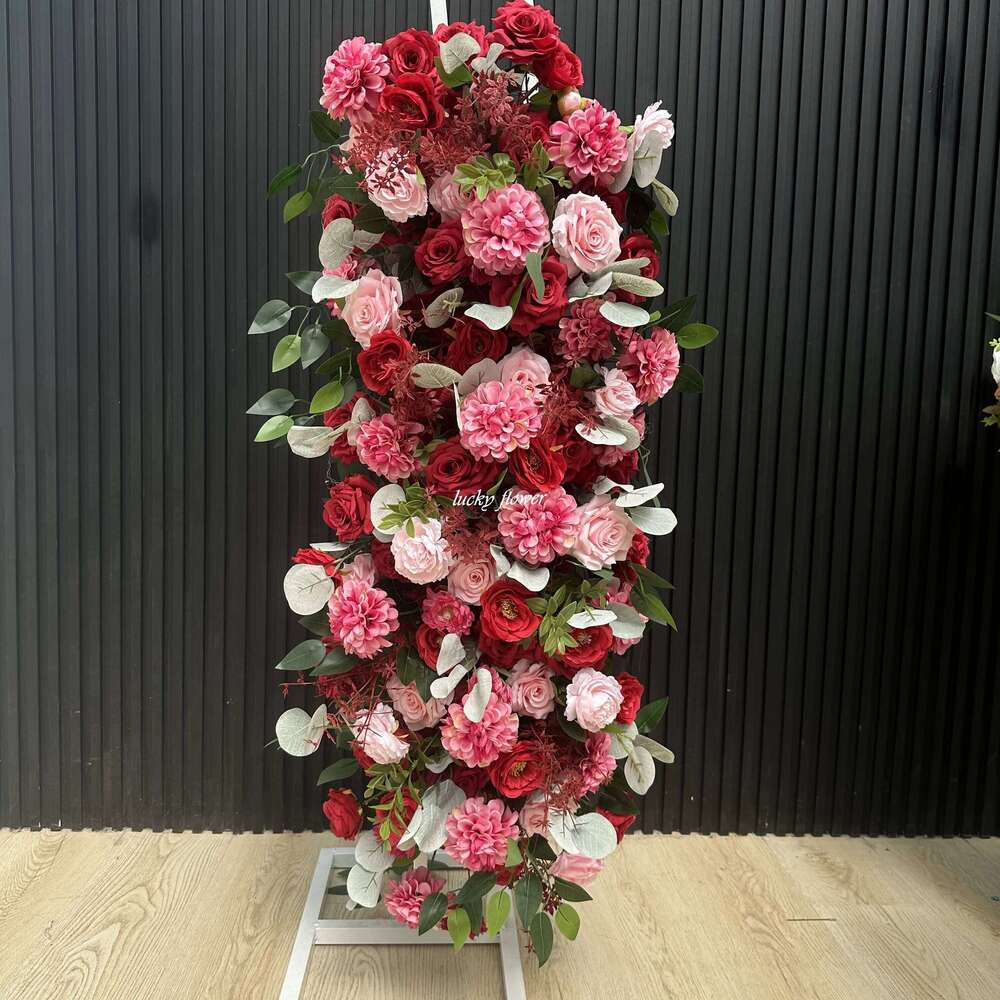 Customized Artificial Arch Decor Hang Flower Row Wedding Decoration Floral Backdrop Arrangement Engagement Props W260130
