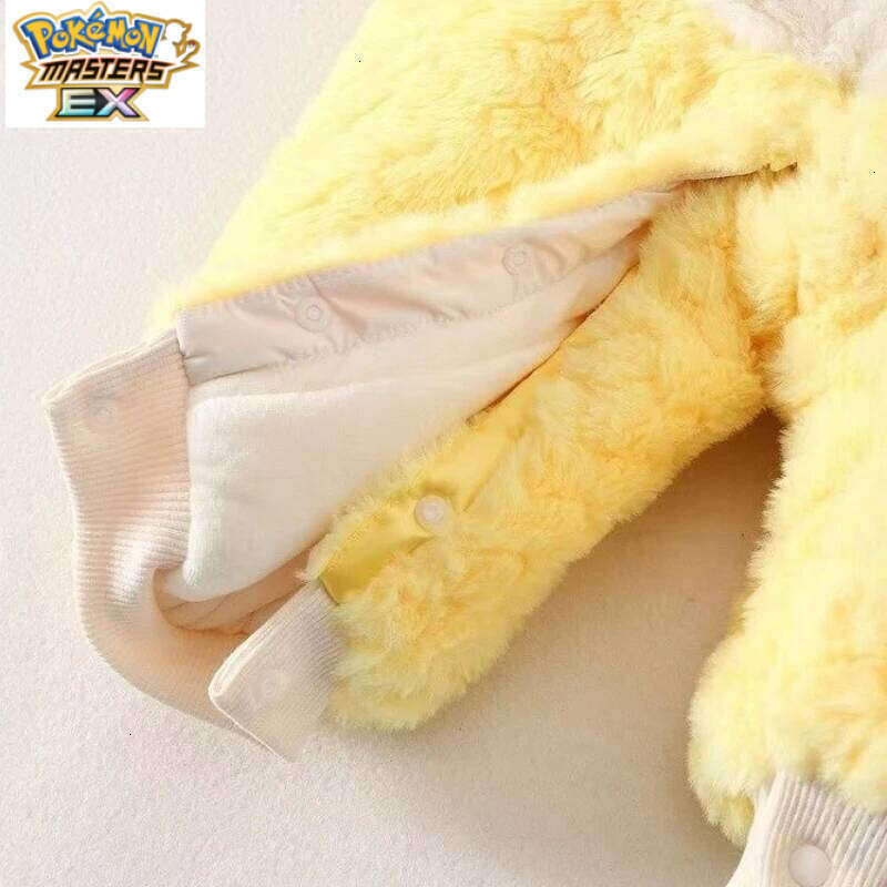 Pokemon Pikachu One-piece Clothes Anime Cosplay Hooded Warm Pajamas Cute Baby Children's Toys Christmas Gift L260129 - view 7
