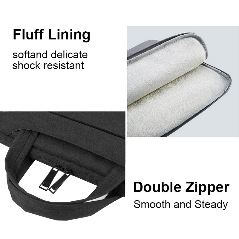 Laptop Briefcase 13 14 15 156 inch Carry Laptop Bag Sleeve with Front Bag Notebook Case for 133 154 Computer Handbag 260124