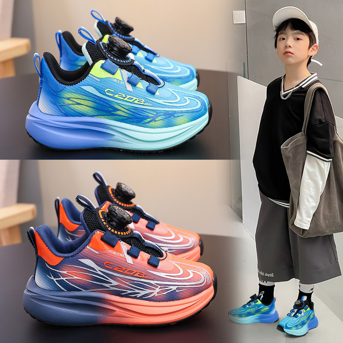 chaussure enfant Athletic Outdoor boys shoes kid shoe Big Boys' running shoes