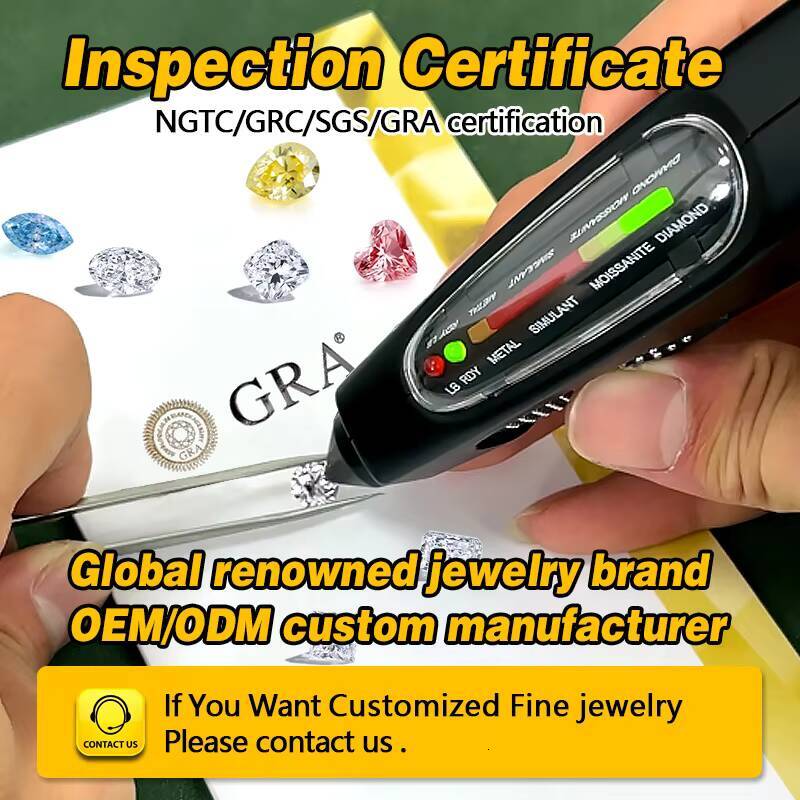 Hot Sale Oval Cut 14K Solid White Gold Round DEF VVS Moissanite Handmade Wedding Fashion Jewelry Rings for Couple Men Daily Wear