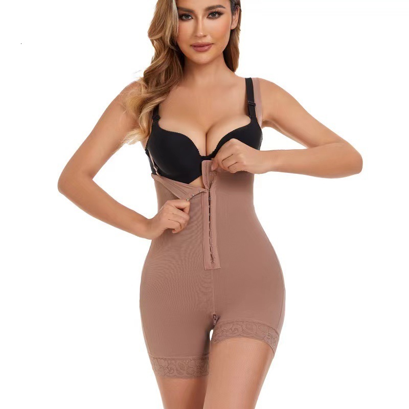 Female Postoperative Faja Columbianas U-shaped Chest Support 3 Chest Shaper Abdominal Control Sculpture Full Slimming Shaper 240703
