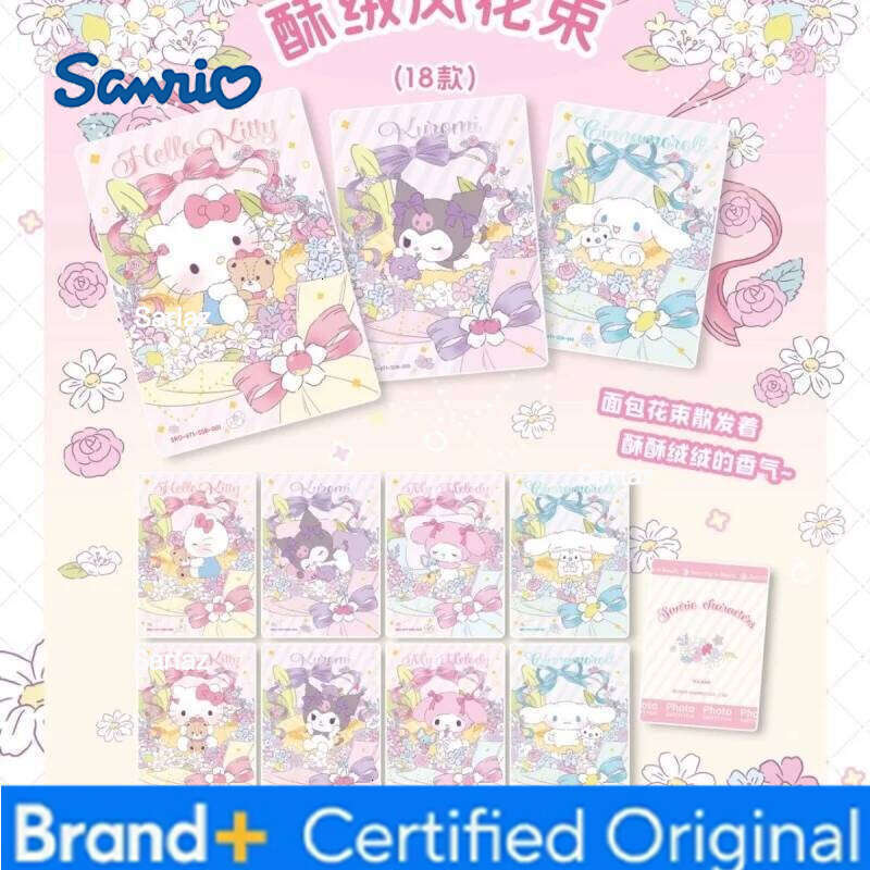 Sanrio New KABAO Original 1Box/108Pcs Cards Kuromi Hello Kitty My Melody Shining Collectible Card Toys For Girl's Birthday Gift H260130