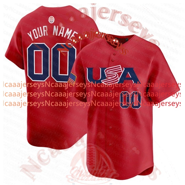 Aaron Judge Team USA 2026 World Baseball Classic Jersey Pete Crow-Armstrong Paul Skenes Corbin Carroll WBC Pete Alonso Cal Raleigh J.T. Realmuto Unite