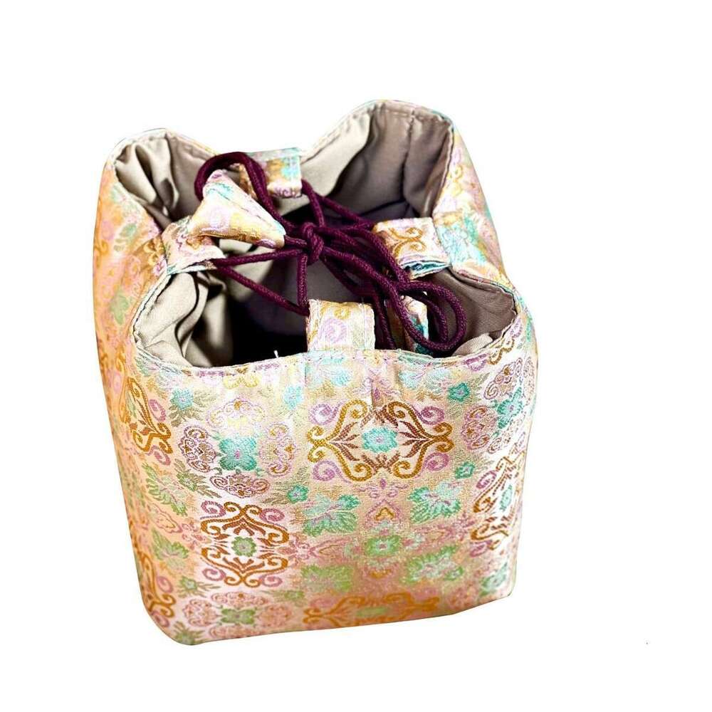 Travel Pot Woven Cloud Brocade Handmade Anti-Fall New Chinese Style Retro Storage Master Cup Tea Set Fabric Bag MASA