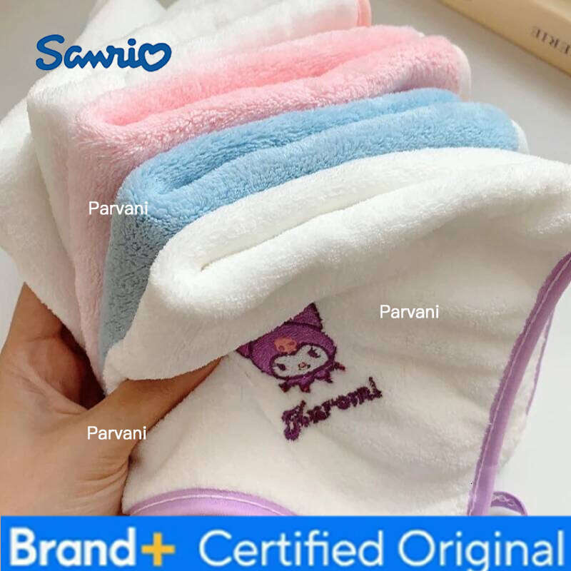 Sanrio 5PCS Hot Cute s Soft Towel Cartoon Embroidery Skin-friendly Absorb Water Handkerchief Boys and Girls Gifts H260130