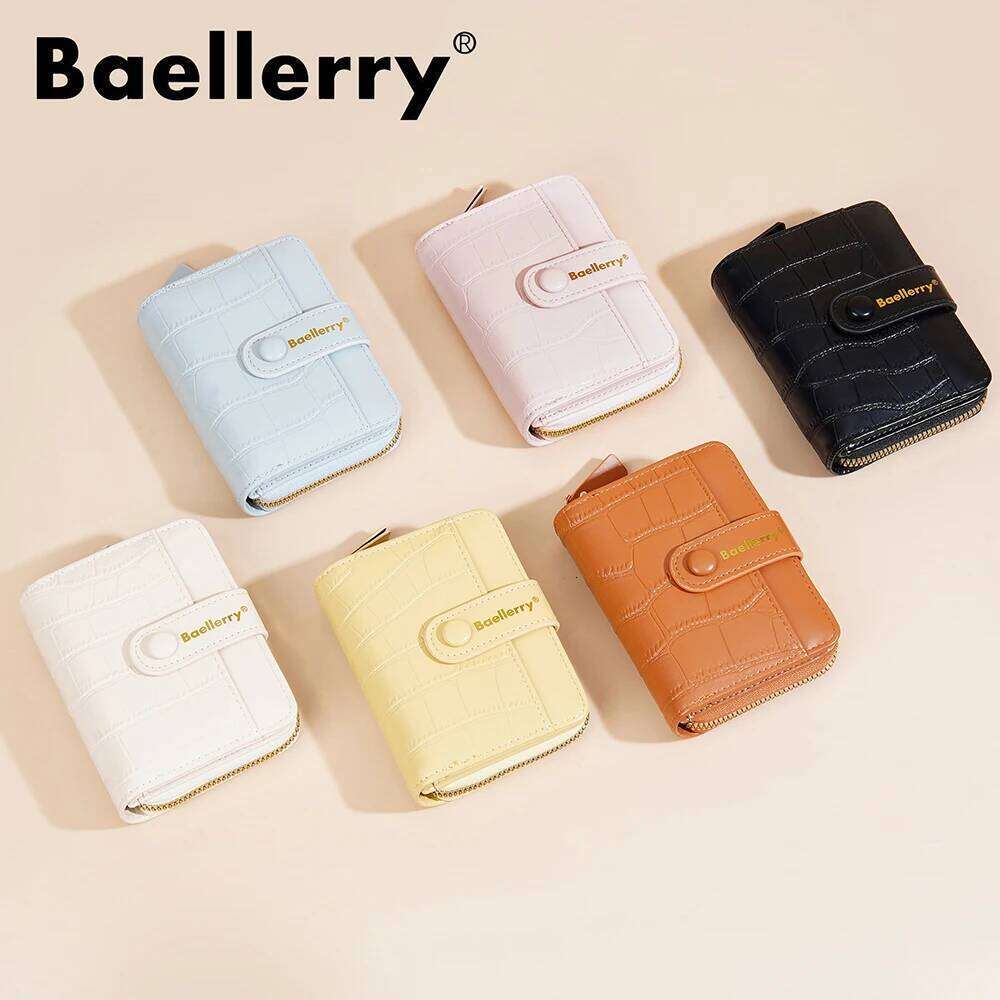 Luxury Pebble Textured Wallet Ins Fashion Women's Zip Around Holder Small Purse with Many Card Pockets Z260130