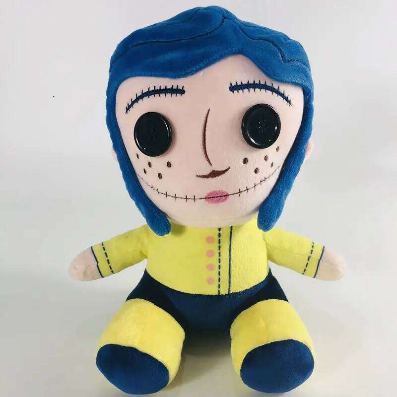 25cm Coraline Plush Doll Stuff Cartoon Figure Soft Pillow Ugly Cute Collectible Dolls Kawaii Decoration Toys Birthday Kids Gifts Y260128