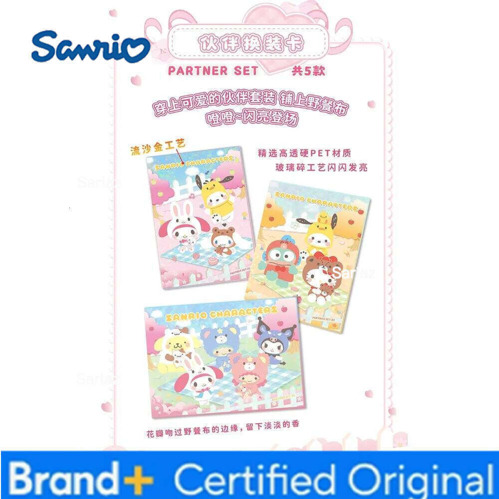 Sanrio KABAO Genuine Collection Dreamy Flower Blossom Theme Tear Pull Polaroid Card Child's Favorite Healing Cartoon Gift H260130