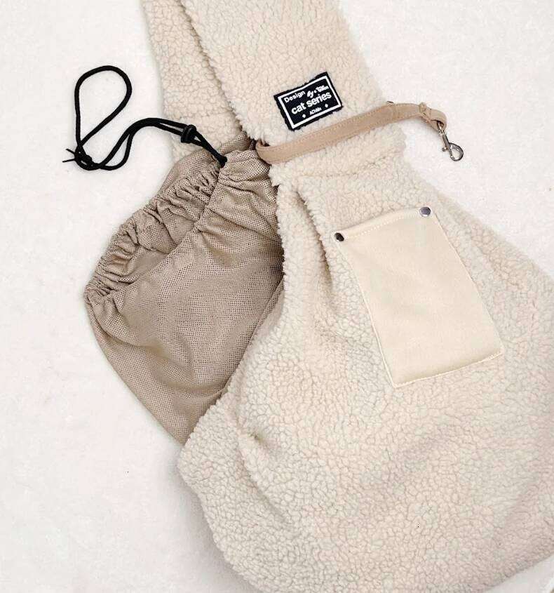 Winter Warm Pet Cat Chihuahua Yorkshire Plush Supplies Suitable For Small Dogs Carrier Portable Shoulder Handbag Dog Bag 26H0130