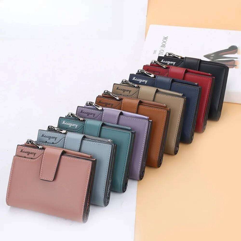 Fashion PU Leather Women Purse Portable Travel Organizer Foldable Zipper Bank Card Bag Ladies Dollar Coins Pouch Z260130