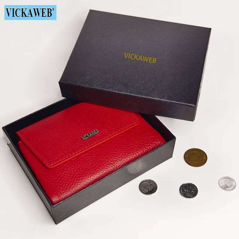 VICKAWEB Magnetic Women Short Genuine Leather Fashion Alligator Hasp Wallet Female Small Woman Wallets And Purses Z260130