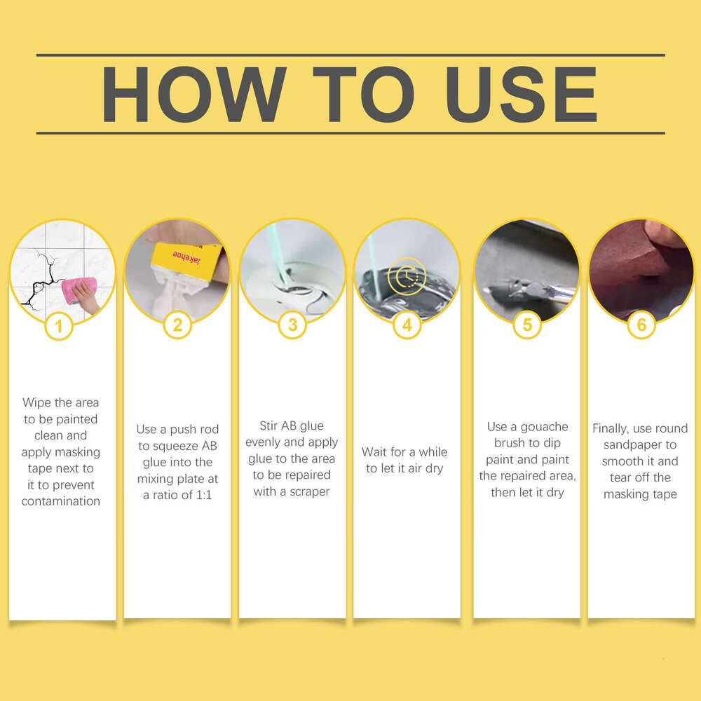 JAKEHOE Glue Tile Glaze Marble Repair Ceramic Hole Crack S260130