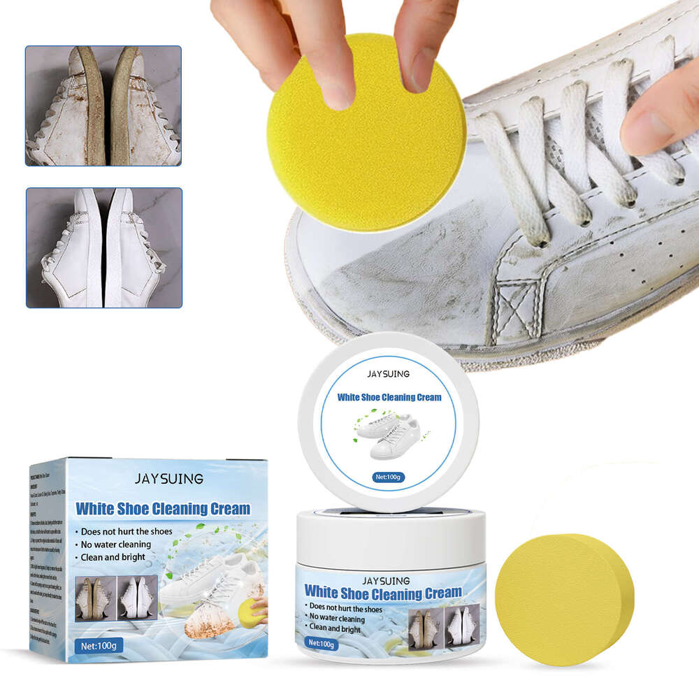 Jaysuing White Stain Shoe Edge Yellowing No-Wash Whitening Cleaner Cream S260130