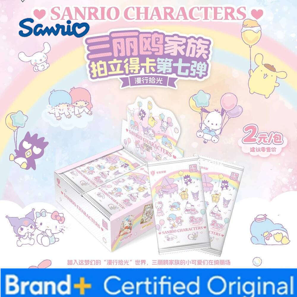 Sanrio Kayou Stroll Through Time Volume 7 Trading Cards Collection Card Anime Character Cute Kuromi Kitty Gifts Toy H260130