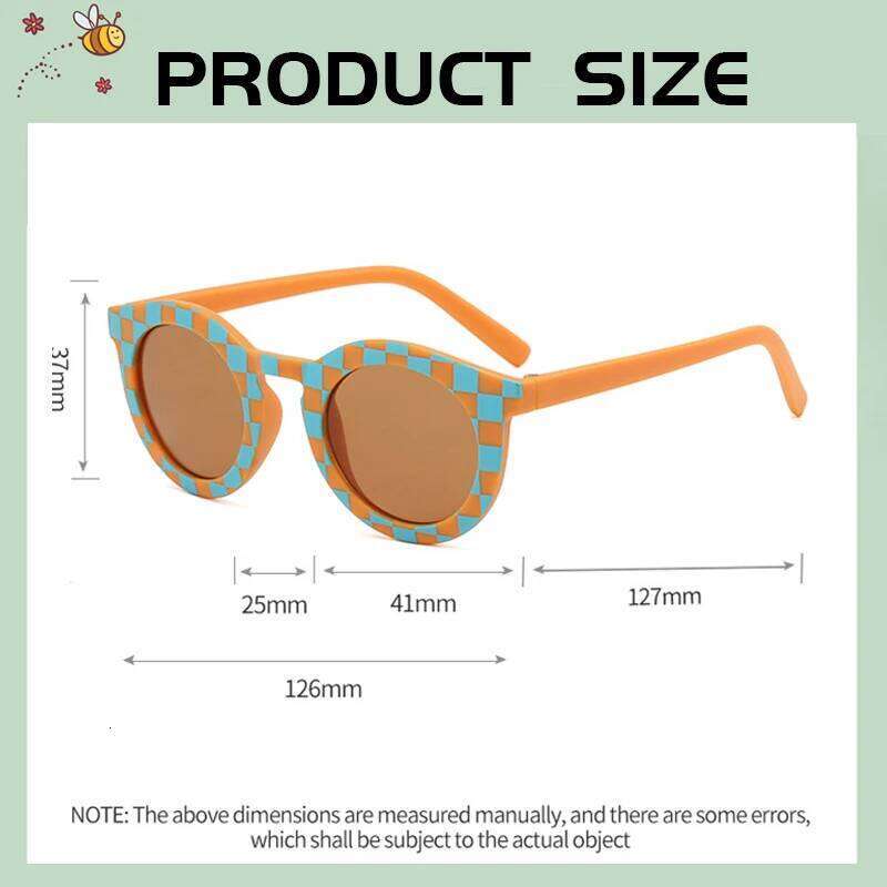 New Arrival 2-10 Years Kids Cute Round Sunglasses Boys Girls Baby Lattice Outdoor Children Fashion Cat Eye White Pink Shades H260130