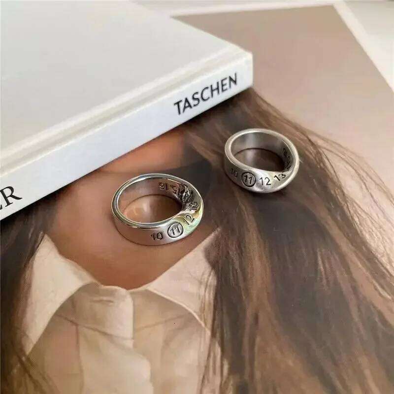 Fashionable Irregular Twist Lucky Number Ring Women's Personalized Party Jewelry XJ260130