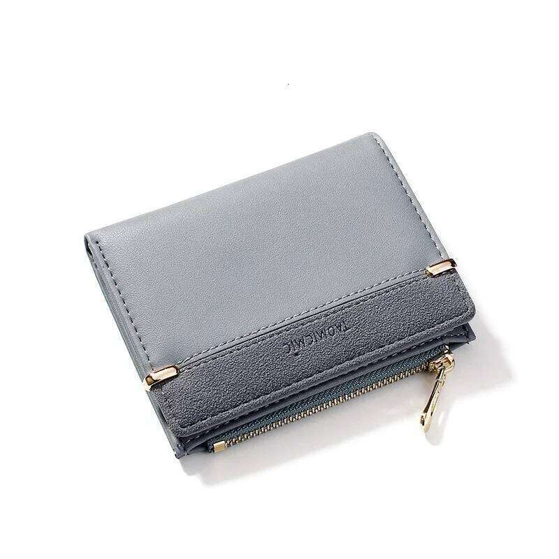 Women Leather Female Purse Mini Hasp Solid Multi-Cards Holder Fashion Coin Short Wallets Slim Small Wallet Zipper Purses Z260130