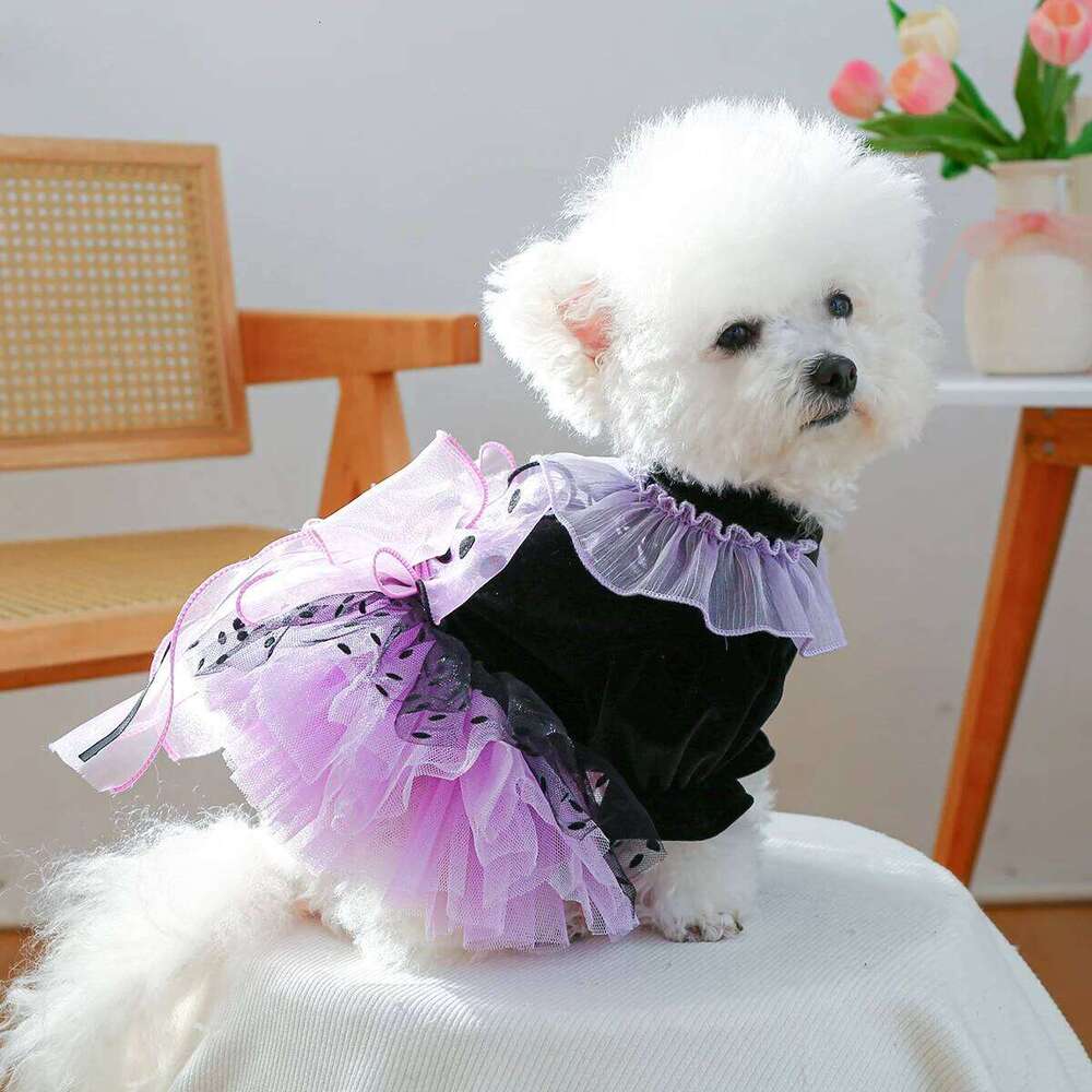 Magic Elf Tutu Pet Clothes Dog Cat Haute Couture Wedding Princess Dress H260130