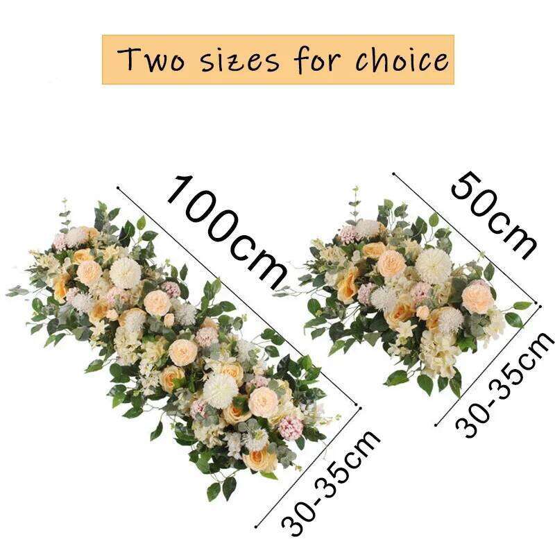 100cmArtificial Row for Wedding Supply Silk Rose Peony Flower Wall Backdrop Arrangement Arch Fake Flowers Decoration DIY W260130