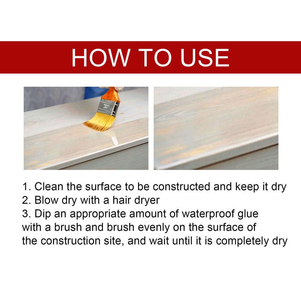 Jue-Fish Transparent Leak Repair Glue No-Need-to-Hit-Tile Bathroom Kitchen Floor Tile Coating Waterproof Agent S260130
