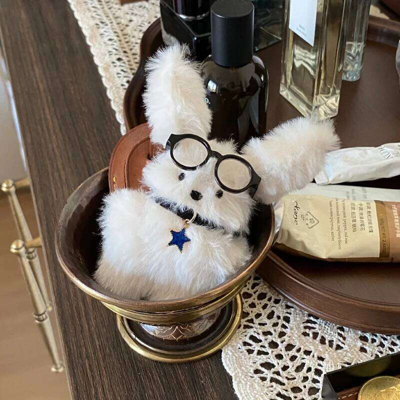 IFYOUOO Cute Plush Rabbit Doll Key Chains Ring Woman Bag Charms Accessories Toy Car Keyring Party Gift Trinket Gifts for Friends Z260130