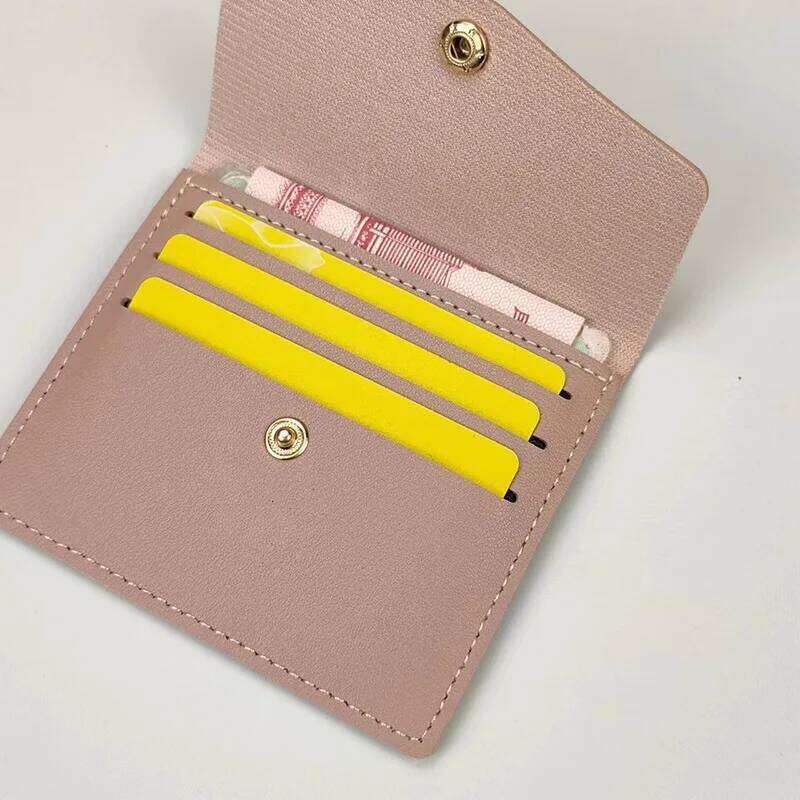 Ultra Thin Mini Women Wallet Leather Hasp Simple Business Bank Credit ID Card Holder Small Coin Cards Cover Pouch Z260130