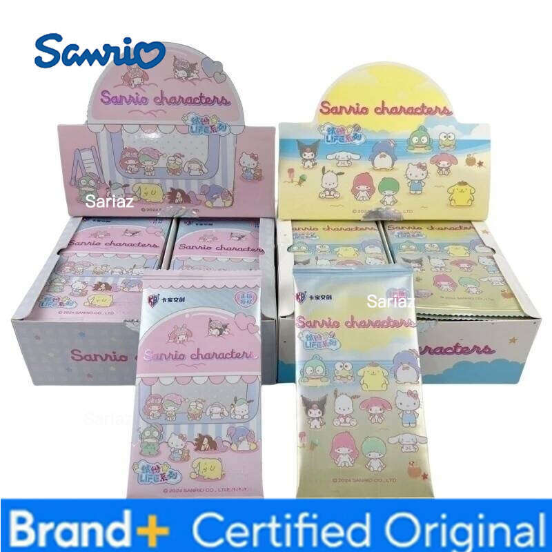 Sanrio Genuine Original Collection Hobby Cards Cute HelloKitty Kuromi Melody Cinnamoroll Party Game Children's Christmas Gift H260130