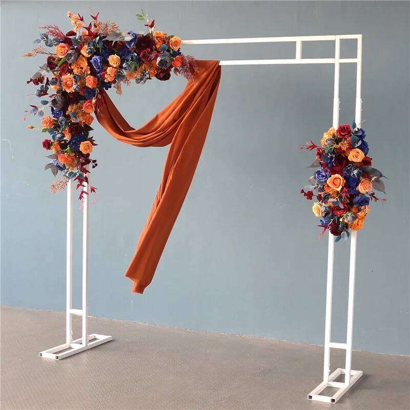 Customized Artificial Flower Arrangement Luxury Blue Orange Rose Floral Runner for Wedding Arch Backdrop Decoration Home Decor W260130