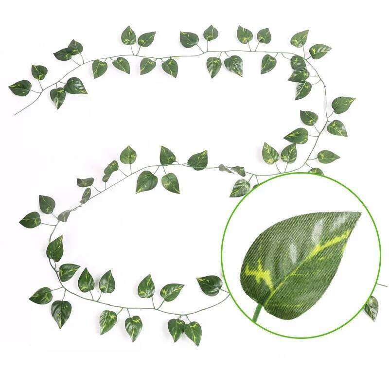 230cm 72 Leaves Artificial Hanging Plants Liana Silk Fake Ivy Leave for Wall Green Garland Decoration Home Decor Party Vine Y260130