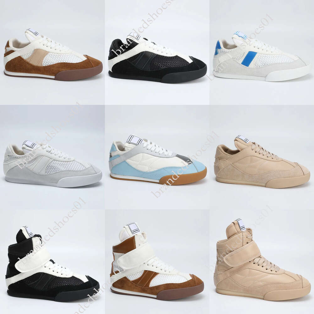 Classic Designer Genuine Leather Outdoor Chunky-Sole Casual Sneakers Flat-Soled High-Top Basketball Shoes Breathable Minimalist Versatile Footwear fjfg