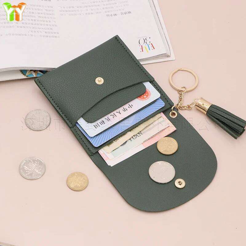 Women's Coin Purse Mini Card Holder Multiple Slots Simple Elegant Hardcoin Pouch For Change Management Z260130
