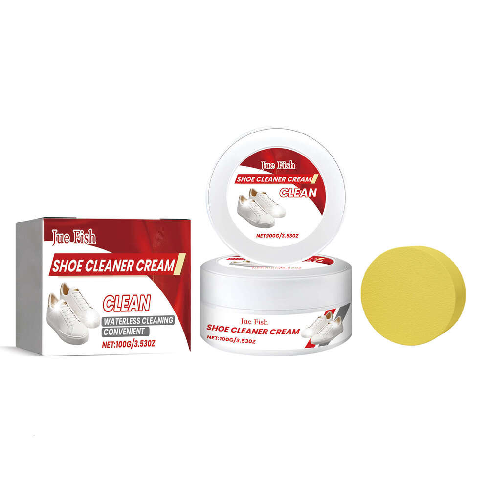 Jue-Fish Set Shoe Yellow Edge Stain Removal No-Wash Cleaning Instant Whitening Cream S260130